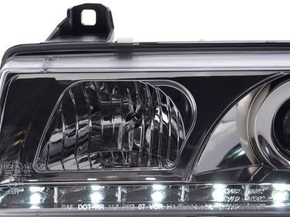 Faros delanteros LED para BMW Serie 3 E36 Coupé/Cabrio 92-98 cromados para volante a la derecha