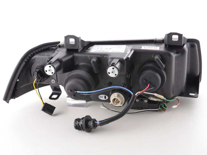 Faros delanteros LED BMW Serie 3 E36 Berlina / Touring cromados para volante a la derecha