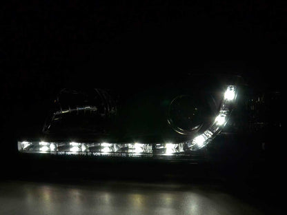 Faros De Luz Diurna Luces Conducción Led Bmw Serie 3 E36 Limo / Touring Negro Para Volante A La