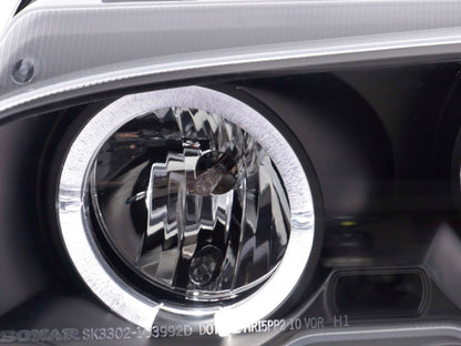 Faros delanteros delanteros BMW Serie 3 E46 Coupé/Cabrio 98-02 negro