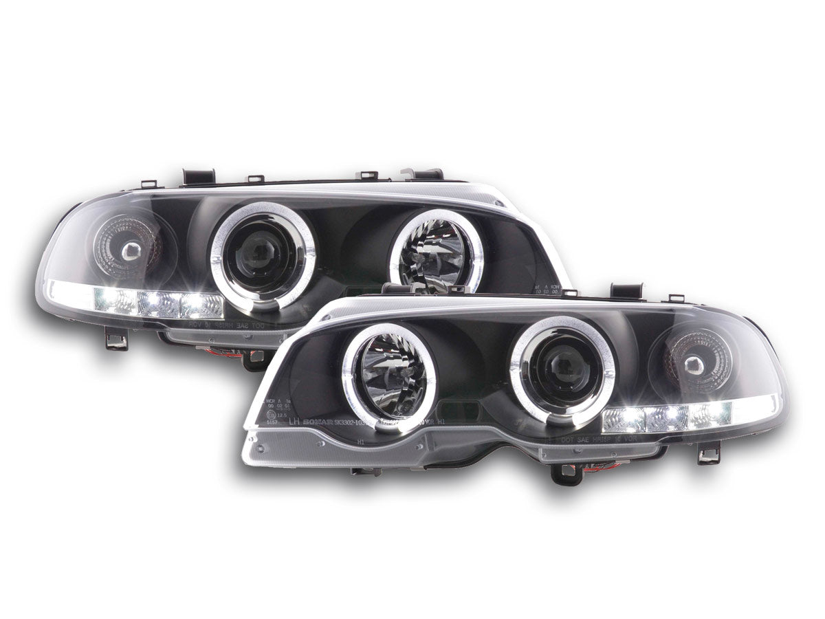 Faros delanteros delanteros BMW Serie 3 E46 Coupé/Cabrio 98-02 negro