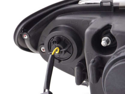 Faros delanteros Angel Eyes para BMW Serie 3 E46 Berlina/Touring 02-05 cromados para volante a la derecha
