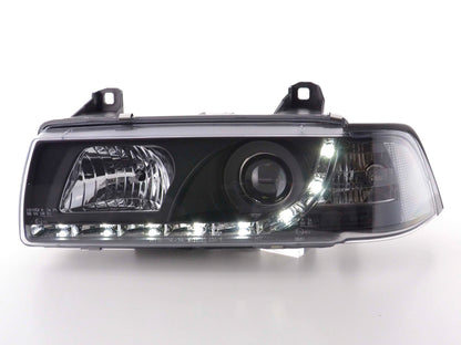Faros delanteros LED para BMW Serie 3 E36 Coupé 92-99 en negro