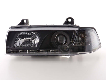 Faros delanteros LED para BMW Serie 3 E36 Coupé 92-99 en negro