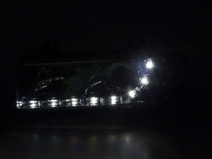 Faros delanteros LED luces diurnas BMW Serie 3 E36 Berlina 92-98 cromado