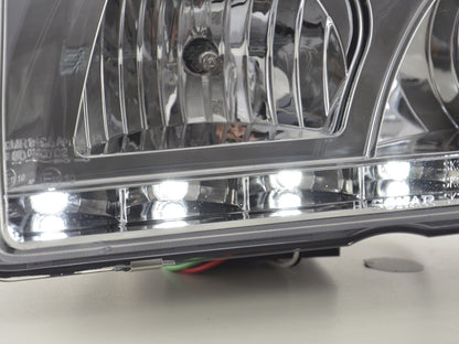 Faros delanteros LED luces diurnas BMW Serie 3 E36 Berlina 92-98 cromado