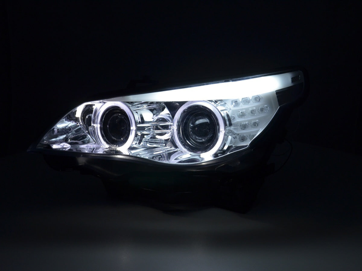 Faros delanteros delanteros BMW Serie 5 E60 / E61 03-07 cromados