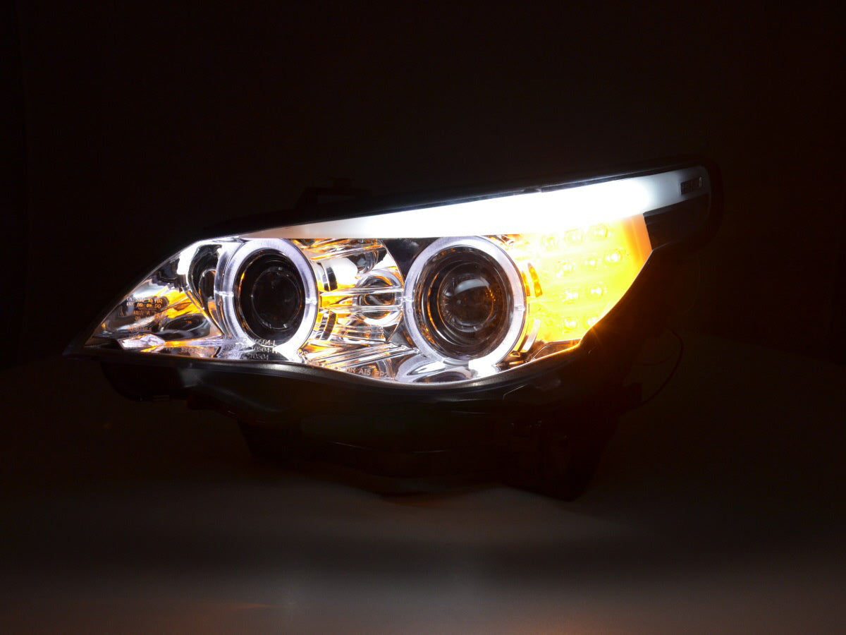 Faros delanteros delanteros BMW Serie 5 E60 / E61 03-07 cromados