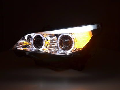 Faros delanteros delanteros BMW Serie 5 E60 / E61 03-07 cromados