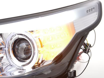 Faros delanteros delanteros BMW Serie 5 E60 / E61 03-07 cromados