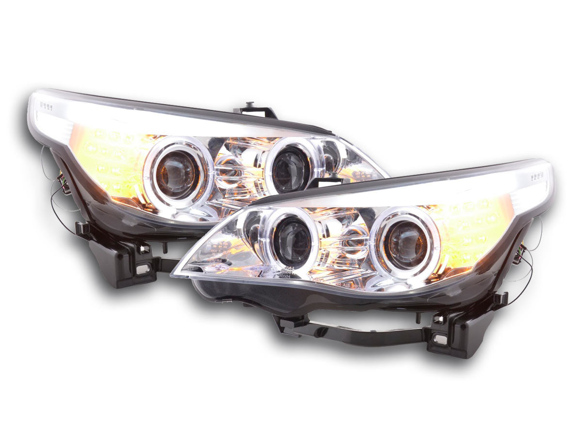 Faros delanteros delanteros BMW Serie 5 E60 / E61 03-07 cromados