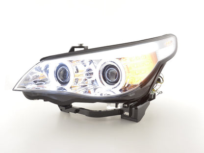 Faros delanteros xenón ojos de angel CCFL BMW 5er E60 / E61 05-08 cromados