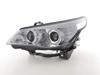 Faros delanteros xenón ojos de angel CCFL BMW 5er E60 / E61 05-08 cromados