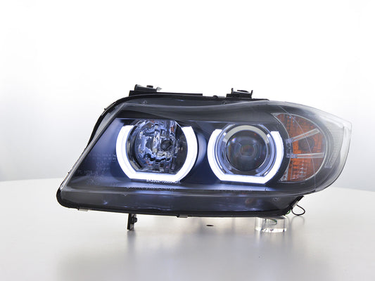Faros delanteros LED con aspecto DRL BMW Serie 3 E90 / E91 05-08 negro