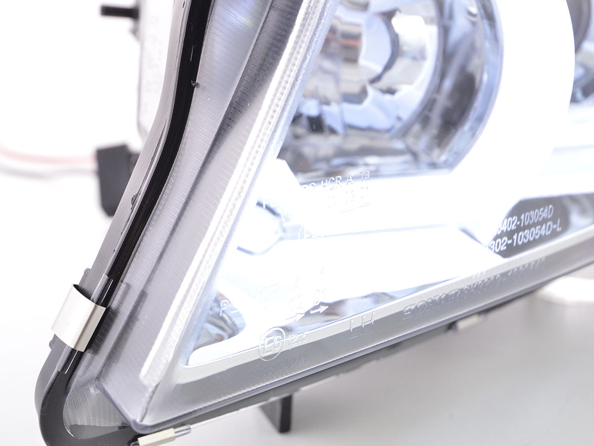Faros Delanteros Xenón Luz Diurna Led Drl Look Bmw Serie 3 E90 / E91 05-08 Cromado Lights >