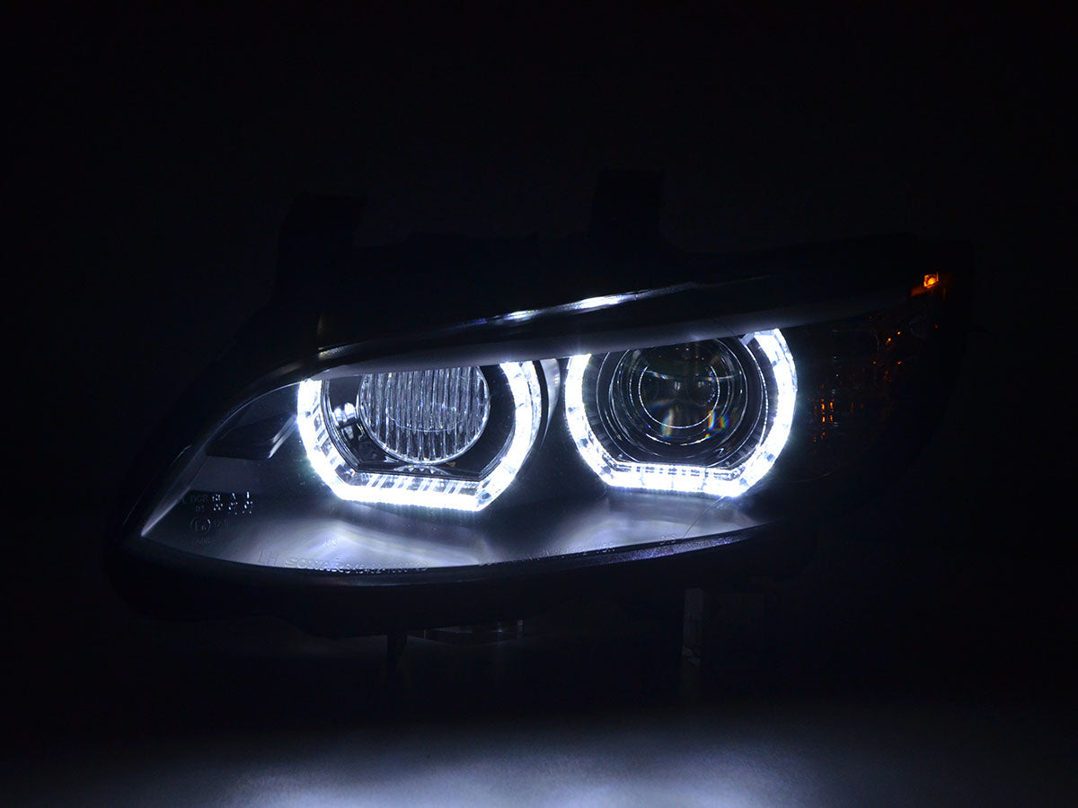 Faróis dianteiros Xenón Dayllight LED LUZES DIURNAL BMW 3 E92 / E93 06-10 BLACK