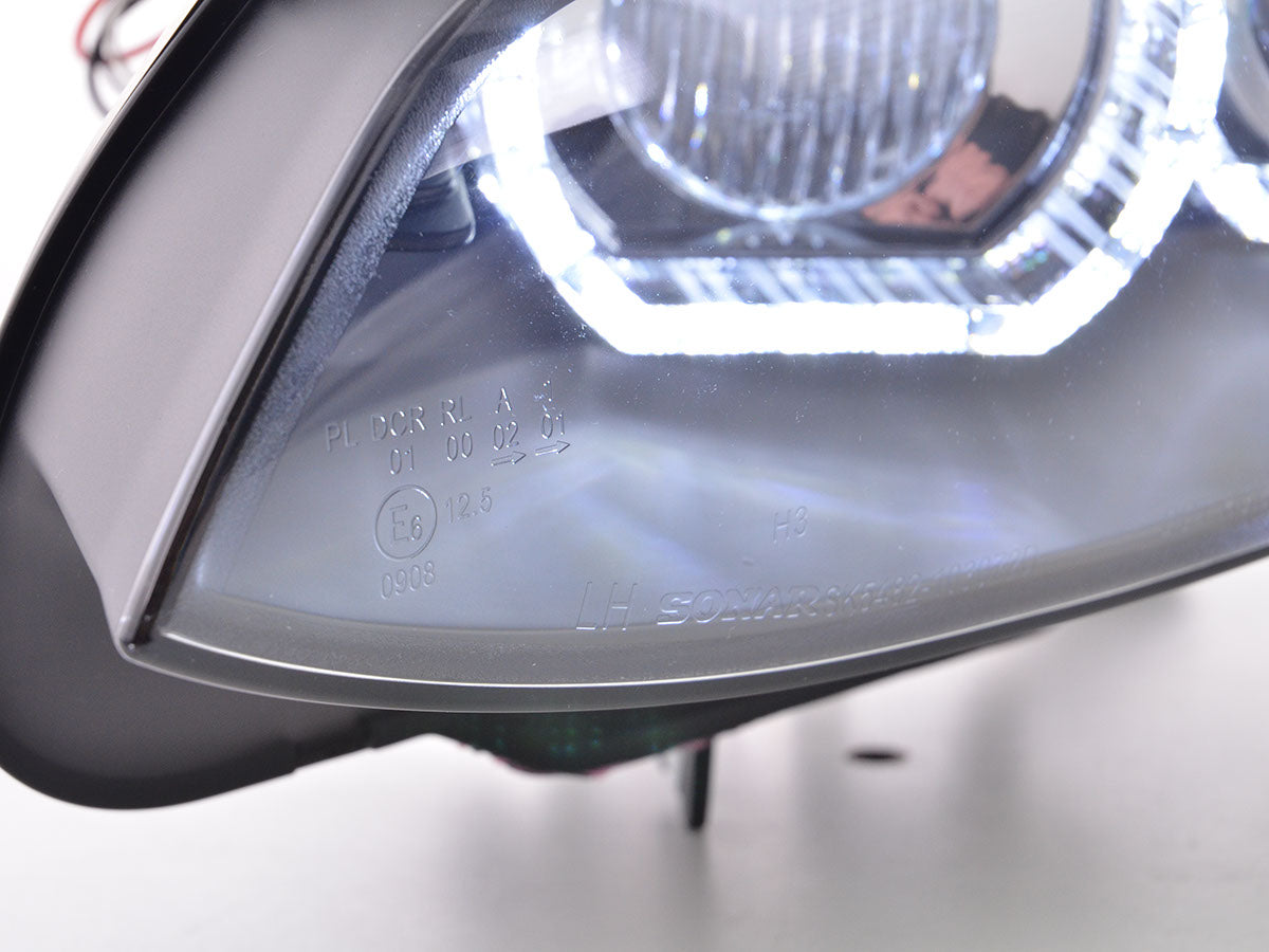 Faróis dianteiros Xenón Dayllight LED LUZES DIURNAL BMW 3 E92 / E93 06-10 BLACK