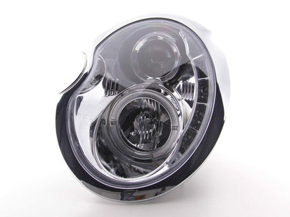 Faros delanteros LED DRL look Mini Cooper R50 01-06 cromado