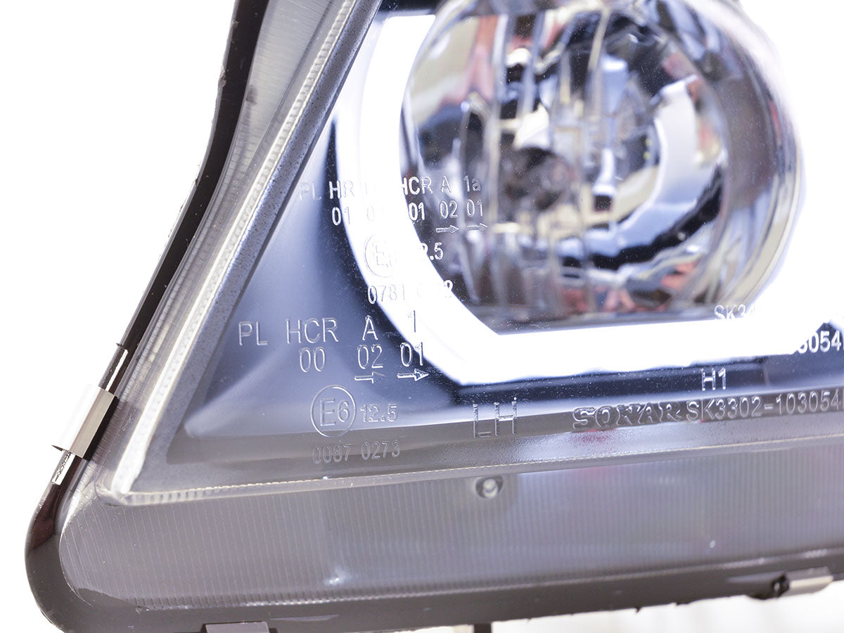 Faros Delanteros Xenón Luz Diurna Led Drl Look Bmw Serie 3 E90 / E91 05-08 Negro Lights > Headlights