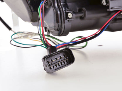 Faros Delanteros Xenón Luz Diurna Led Drl Look Bmw Serie 3 E90 / E91 05-08 Negro Lights > Headlights