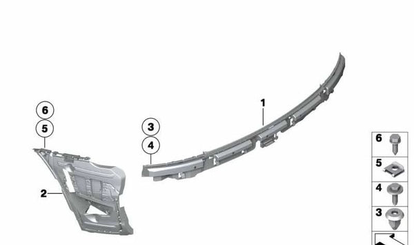 Guía derecha OEM 51127192044 para BMW Z4 E89 (sDrive18i, sDrive20i, sDrive23i). Compatible con todos los modelos indicados. Original BMW.