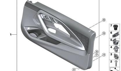 Dado inseribile per BMW 1 F40 Series, F52, F70, Serie 2 F44, F45, F46, G42, X1 F48, F49, U11, X2 F39, X3 F25, G45, X4 F26, X5 F15, F85, X6 F16, F86 e Mini F54, F56, F57, F60, R56 (OEM 51252753575). BMW originale