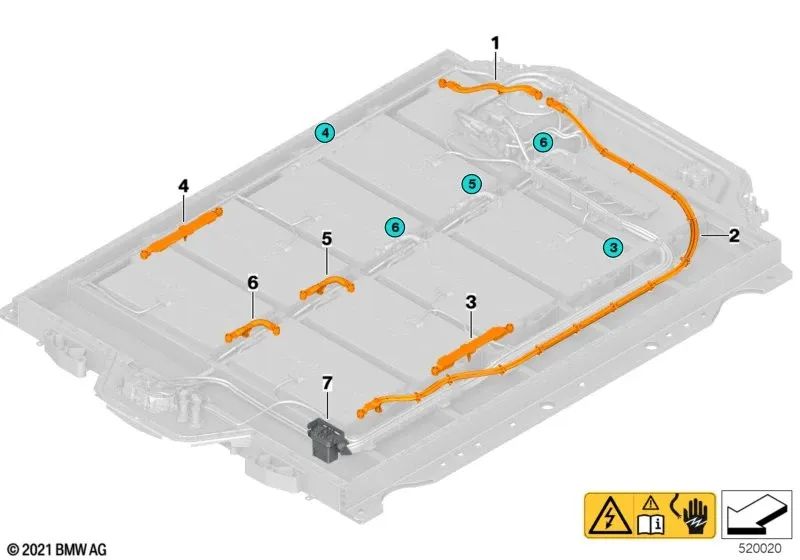 Module Connector for BMW I20, X3 G08E, G08F (OEM 61279424833). Genuine BMW