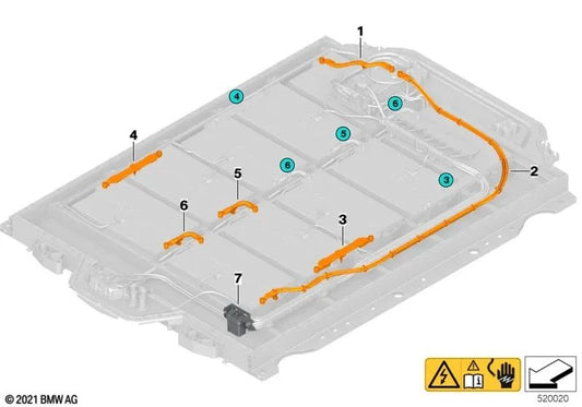 Module Connector for BMW I20, X3 G08E, G08F (OEM 61279424833). Genuine BMW