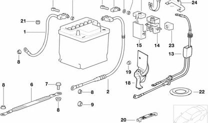 Cubierta para BMW Serie 3 E36 (OEM 12521724559). Original BMW