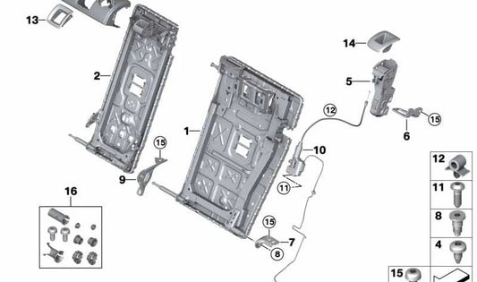 Actuator for BMW G21, G81 (OEM 52207476085). Original BMW