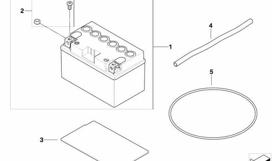 OEM 7111715255 Toroidaler Ring für BMW Motorrad G 650 x (K15) 2006-2009. Originaler BMW Motorrad.