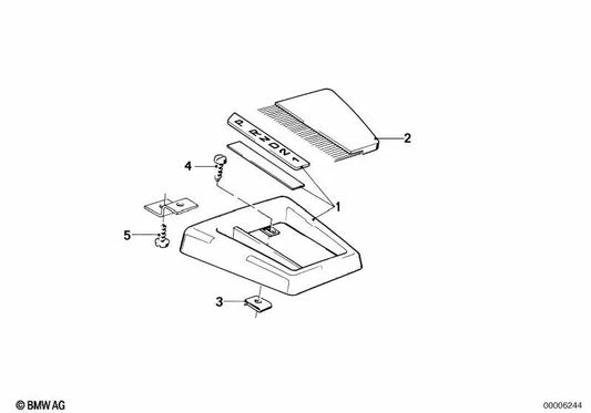 BMW Cover 3 E30 -Serie (OEM 51161961732). Original BMW.