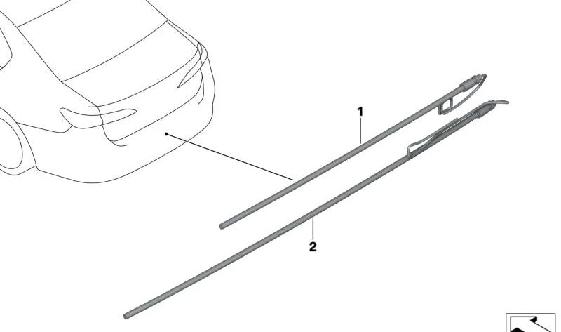 Cable sensor apertura maletero manos libres inferior OEM 61358494949 para BMW F40, F44, U06, G20N, G21, G21N, G28N, G22, G22N, G23, G23N, G26, G26N, F90N, G30N, G31N, G38N, G32N, G70, G16, i20, F48N, F49N, U11, U12, F97N, G01N, G08E, G08F, G08N, F98N