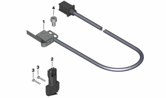 Interruptor de luz de freio OEM 61312305855 para BMW Motorrad K1200LT, R1150RT, R850RT. Originais BMW Motorrad.