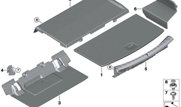 Cubierta de batería OEM 51477451109 para BMW Serie 3 (G20). Original BMW.