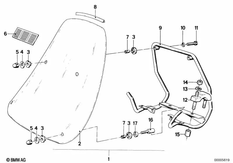 Parabrisas para BMW R 248 (OEM 46632307329). Original BMW.