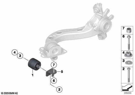 Right bracket for BMW E89 (OEM 33306792498). Original BMW.