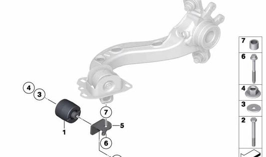 Espaciador OEM 33306792428 para BMW E89 Z4. Pieza original BMW.