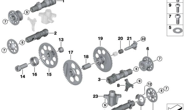 Tornillo ISA M4X8-8.8 OEM 07129904838 para motos BMW R1200GS, S1000RR, F800GS... y más. Original BMW Motorrad.