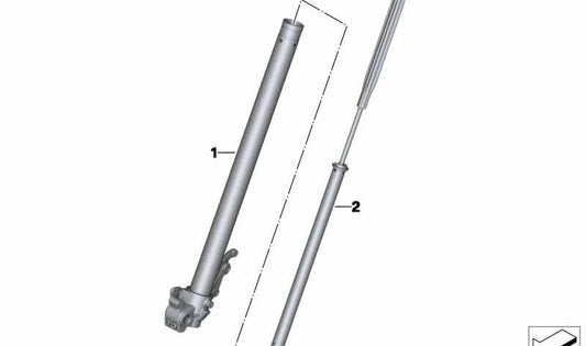 Tubo deslizante izquierdo OEM 31427723859 para BMW Motorrad F 800 GS, F 800 GS Adventure. Original BMW Motorrad.