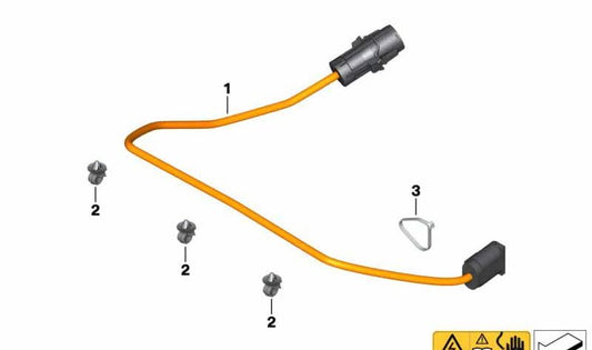 Mazo de cables electromáquina OEM 12518551281 para BMW Motorrad C evolution (K17, 0C03, IAA0, 2014-2020). Original BMW Motorrad.