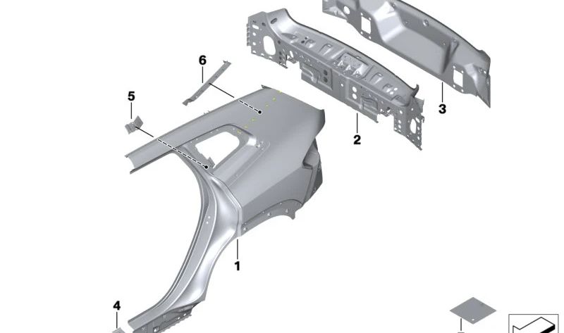 Placa de refuerzo del umbral izquierdo OEM 41009492929 para BMW G07, G09. Original BMW.