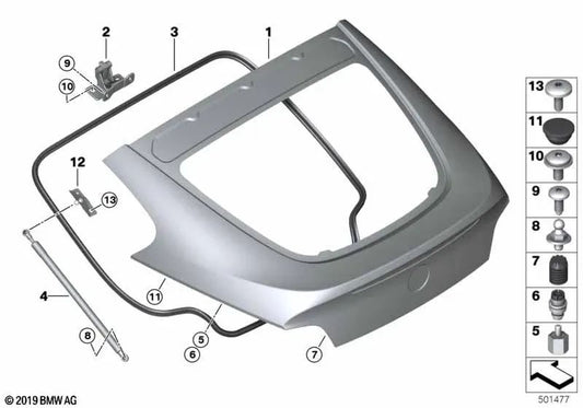 BMW Z4 E86 (OEM 51243420579). BMW original