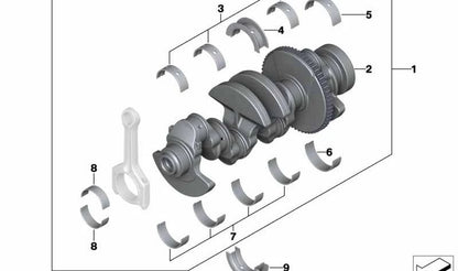 Casquillo de cojinete verde OEM 11217637069 para BMW E81, E82, E87, E88, F20, F21, F22, F23, E46, E90, E91, E92, E93, F30, F31, F34, F35, F32, F33, F36, E60, E61, F07, F10, F11, F18, E63, E64, F06, F12, F13, E65, E66, F01, F02, E84, E83, F25, F26, E7