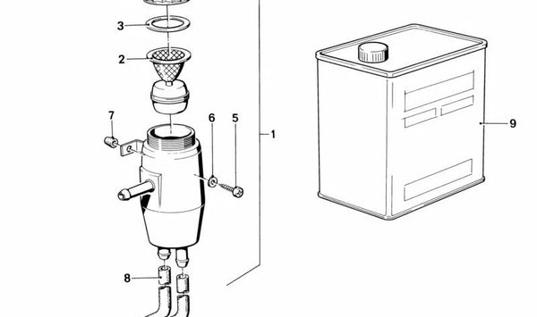 Líquido de frenos DOT4 para BMW E21, E12, E28, E24, E23 (OEM 83135A824F3). Original BMW