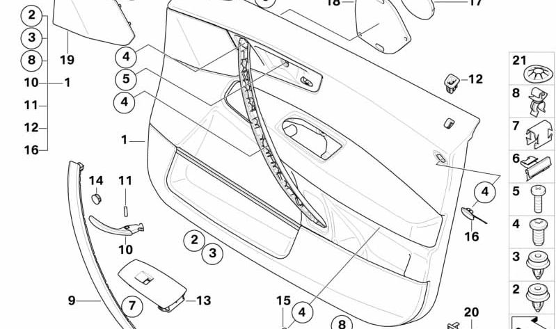 Embellecedor Airbag OEM 51413403805 para BMW X3 E83. Original BMW.