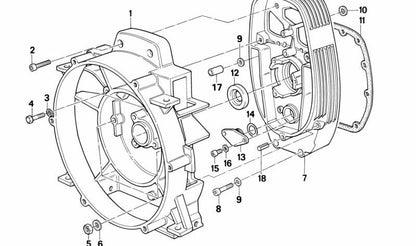 Nut for BMW E65, E66, R248 (OEM 11141252311). Original BMW.