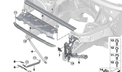 Soporte derecho del faro delantero OEM 51647421710 para BMW X5 {G05, F95} y BMW X5 M {F95}. Compatible con versiones M50i, 50e, M y M Competition. Original BMW.