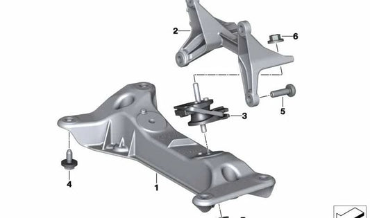 Supporto di trasmissione OEM 22316796615 per BMW F20, F21, F22, F23, F30, F31, F34, F32, F33, F36, G29. BMW originale.