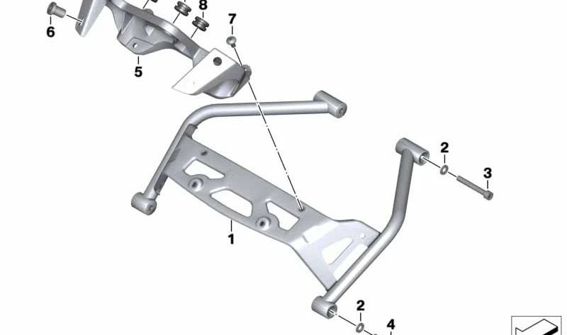 Tornillo de cabeza de lenteja OEM 46547705576 para motos BMW K1200R, K1300R, R1200R... y más. Original BMW Motorrad.